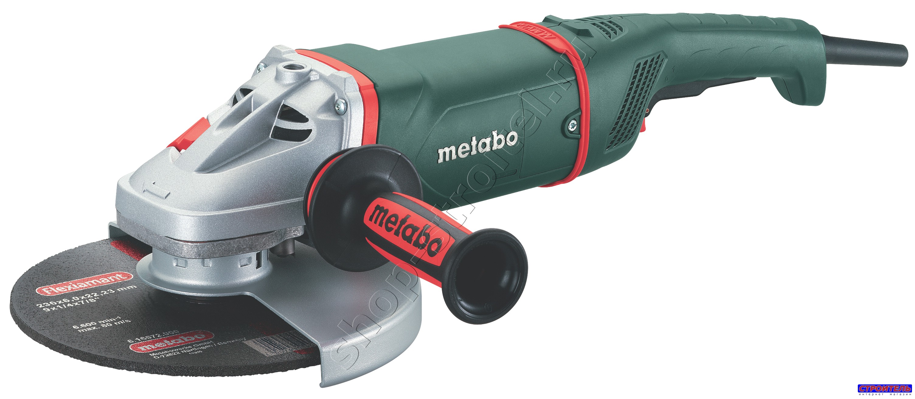 Увеличенная фотография Эл. угло-шлиф. машина Metabo W 26-230 (2600Вт;230мм) 606453000