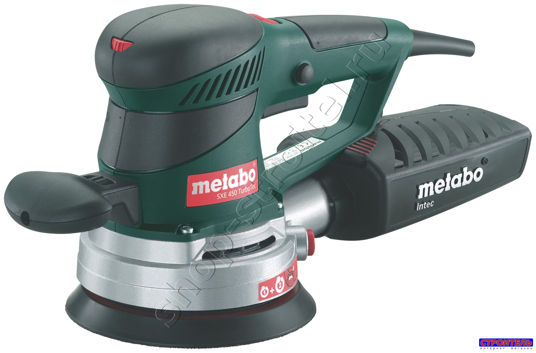 Увеличенная фотография Шлифмашина эксцентриковая (орбитальная) Metabo SXE 450 TurboTec