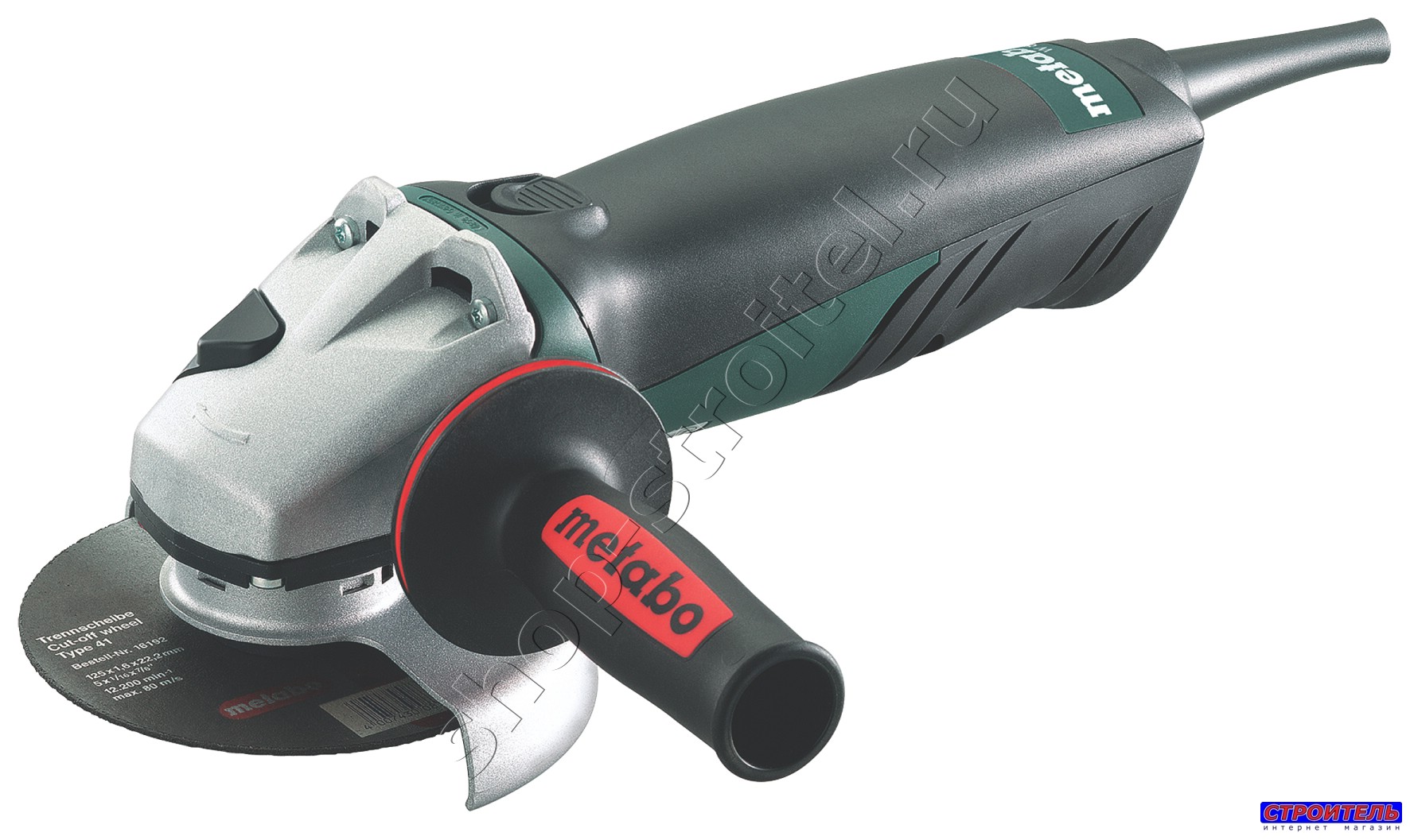 Увеличенная фотография Угловая шлифмашина (болгарка) Metabo W 8-125 коробка